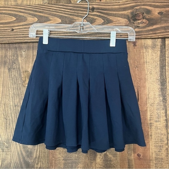 So Girls Uniform Mini Pleated Skirt Elastic Waistband Navy Size Small. - Picture 2 of 5